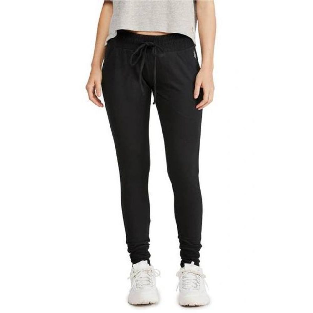 Free People Movement Super Skinny Cuffed Sweatpant in Black size Medium